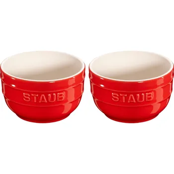 Forma na pečení Ramekin 9 cm, sada 2 ks, červená, keramika, Staub - doprava zdarma od 2999 Kč