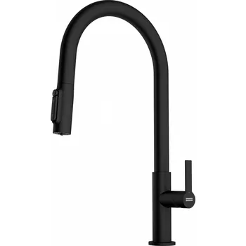 Franke Maris Slim Clear Water J Pull-Out kuchyňská baterie stojící černá 120.0730.911