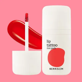 Rtěnka BERRISOM - Water Plumping Lip Tattoo 05 Scarlet Red - Dlouhotrvající hydratační slupovací tint na rty - 6 g
