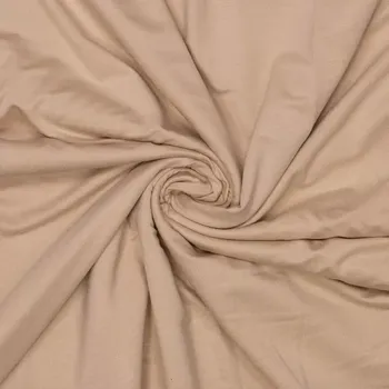 Teplákovina Bambus Béžová (E) (Extra hebká bambusová teplákovina)