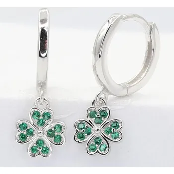 Náušnice Stříbrné náušnice kamenové kroužky