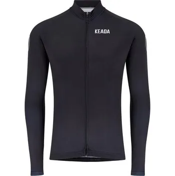 Pánské tričko KEADA SPORTS Dámský cyklistický dres Essential s dlouhým rukávem XL ČERNÁ