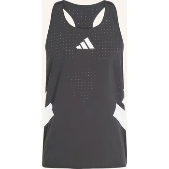 Pánské tílko Adidas Pánské Tílko Adizero Road To Records Singlet, černá, XXL