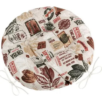 Podsedák Bellatex Ema kulatý prošívaný sedák 40 cm