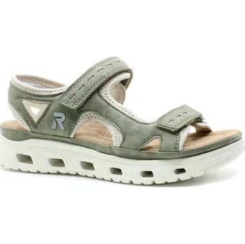 Dámské sandále RIEKER 64066-52 green combi, dámské sandály vel.42 (RIEKER 64066-52 green combi)