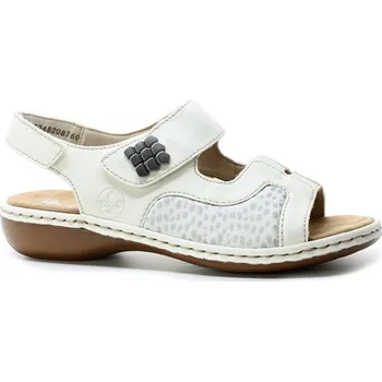 Dámské sandále RIEKER 65989-82 white, dámské sandály (RIEKER 65989-82 white)