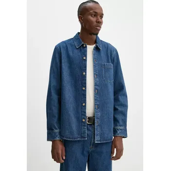 Pánská košile Džínová košile A.P.C. surchemise vittorio brodee COHTD.H02837 námořnická modř 59J, vel. M