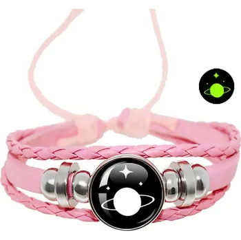 Náramek Měsíc/slunce náramek pro páry vintage styl | vícevrstvý náramek, kožený náramek - 30