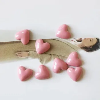 Dekorativní magnet Magnety lásky do domácnosti | dekorace 10 ks - 10ks růžové