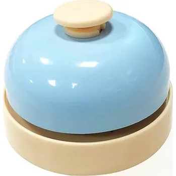 Zvonek na kolo Stolní zvonek pro hosty a restaurace | zvonek, zvukový signalizátor - Modrý