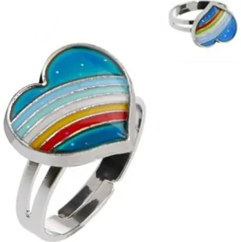 Prsten Prsten srdce měnící barvu podle nálady | náladový prsten, emoční šperk - 2