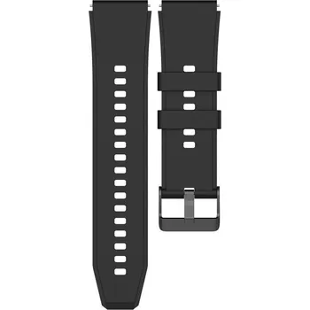 Řemínek na hodinky 4wrist Silikonový řemínek s černou sponou 20 mm - Black + 2 měsíce na vrácení zboží