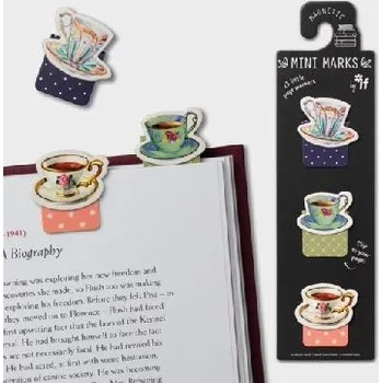 Kniha Záložka do knihy Mini magnetická - Šálek čaje - EPEE Czech