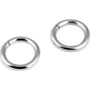 Kroužek Ø15 mm, barva 1 nikl