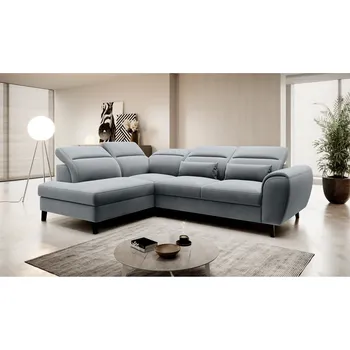 Sedací souprava Rohová sedačka INMUTEF 07, levá, šedá látka +možnost VÝNOSU + vyzvednutí ZDARMA