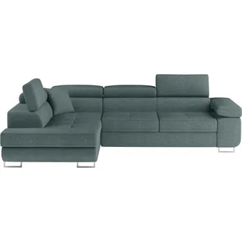 Sedací souprava Rozkládací rohová sedačka MENDON 24, šedá látka, levá +možnost VÝNOSU + vyzvednutí ZDARMA