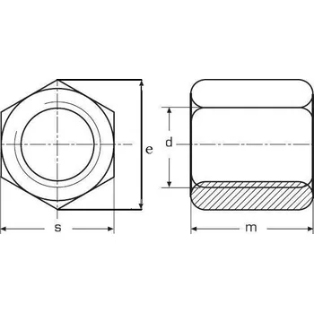 Matice matice M10x30 A2 NEREZ spojovací prodlužovací DIN 6334