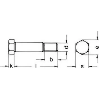 Šroub šroub M16x50 BEZ PÚ 8.8 lícovaný DIN 609