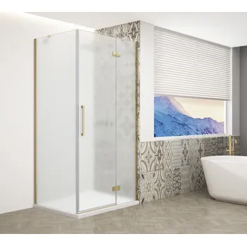 TRINITY GOLD MATT obdélníkový sprchový kout 1100x900mm, matné sklo, pravé