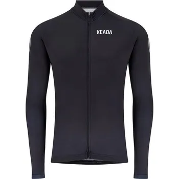 Pánské tričko KEADA SPORTS Pánský cyklistický dres Essential s dlouhým rukávem L ČERNÁ