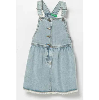 Dámské šaty Dětské riflové šaty United Colors of Benetton 4UTPGT00K.P.Seasonal modrá 50X, vel. 90