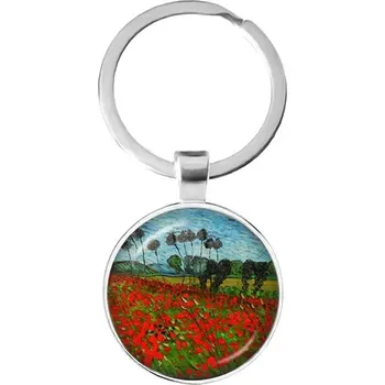 Klíčenka s motivem Van Gogh děl | stylová klíčenka, přívěsek na klíče - 4