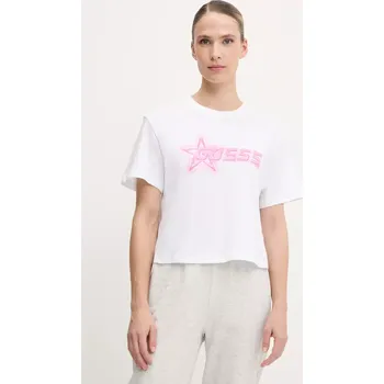 Dívčí tričko Dětské bavlněné tričko Guess ARDISIA V5GI12.K9RM1 bílá 00X, vel. S