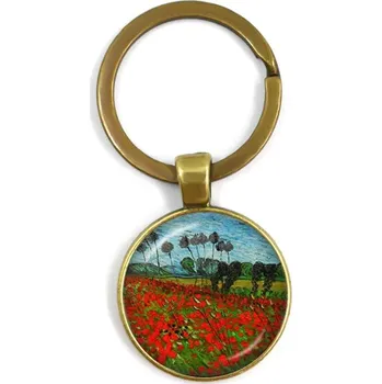 Klíčenka s motivem Van Gogh děl | stylová klíčenka, přívěsek na klíče - 6