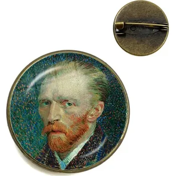 Brož Van Gogh umělecká díla brož | umělecký špendlík, módní brož - 20 , 25 mm