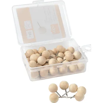 Nobo Dřevěné připínáčky, 40 ks