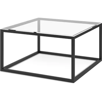 Konferenční stolek Konferenční stolek TARPLEY, sklo/černá + vyzvednutí ZDARMA