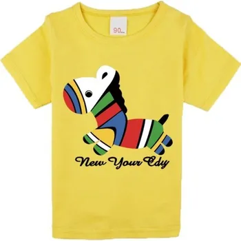 Dívčí tričko Dívčí tričko - Barevný kůň J2497 žlutá 5