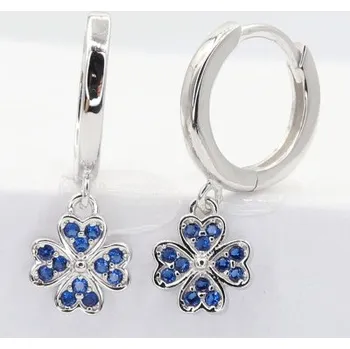 Náušnice Stříbrné náušnice kamenové kroužky