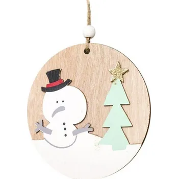 Vánoční dekorace Dřevěná vánoční ozdoba 3