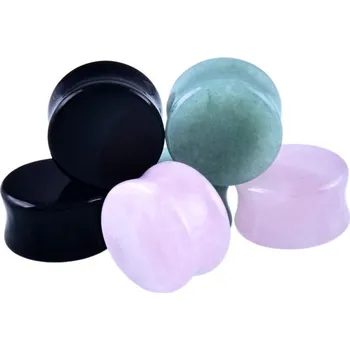 Piercing Kamenný plug J1950 černá 6 mm