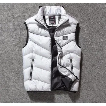 Pánská bunda Pánská prošívaná vesta S117 světle šedá L