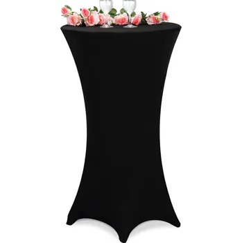 police Detex® Přehoz na barový stůl – černý, Ø 70 cm