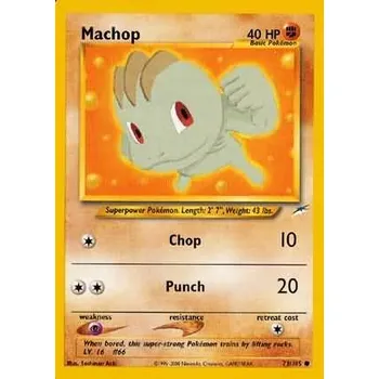 Karetní hra Pokémon NDE 073/105 Machop - Neo Destiny Stav: Excellent