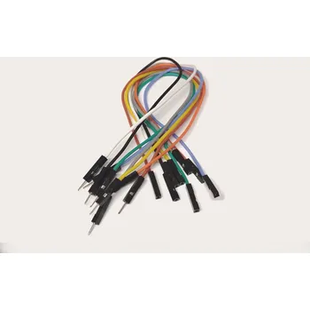 Elektronická stavebnice Silikonový kablík s Dupont konektorem 20 cm M-F barva: modrá