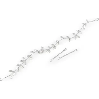 Perlová ozdoba / čelenka do vlasů - perlová