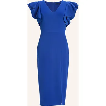 Dámské šaty Swing Dámské Koktejlové Šaty Z Žerzeje, modrá, 38