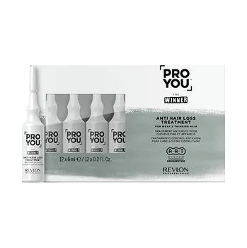 Vlasová regenerace Revlon Professional Pro You The Winner Anti Hair Loss Treatment koncentrovaná kúra pro řídnoucí vlasy 12 x 6 ml