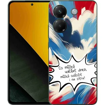 Pouzdro na mobilní telefon Gelový kryt mmCase na Xiaomi Poco M7 Pro 5G - vtipný text 9 bílé pozadí