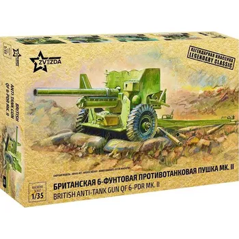 Plastikový model British Anti-Tank Gun QF 6-PDR MK-II (1:35)