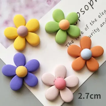 Dekorativní magnet Barevné květinové magnety na lednici | dekorace 10 ks - 10ks A