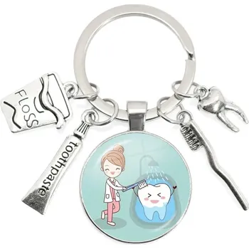 Roztomilá klíčenka nejen pro zubaře | klíčenka, dárek pro zubaře - 31