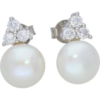 Náušnice Goldstore Stříbrné náušnice kultivované perly puzeta Váha: 3.30 g