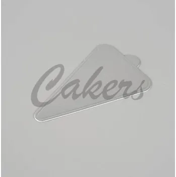 Čokoláda Podložka pod minidezerty stříbrná trojúhelník 11,8 x 7,8 cm (1 ks)