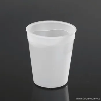Jednorázové nádobí Vratný EXTRA pevný kelímek na kávu 0,2 l PP průhledný - Vratný E