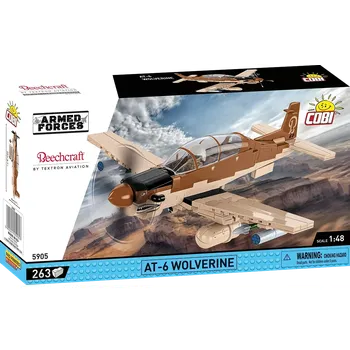 Stavebnice COBI Americký lehký útočný letoun Beechcraft AT-6 Wolverine COBI-5905 Armed Forces 1:48